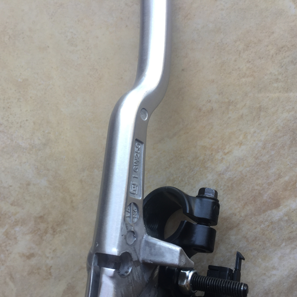 適GW250/GSX250R/DL250/-A離合器手柄總成左把座後視鏡座原廠防偽-細節圖3