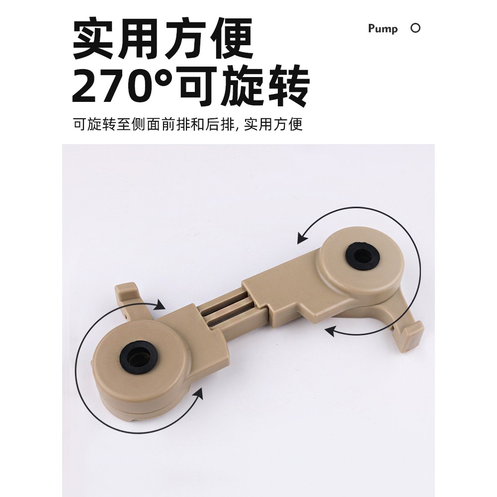 車載隱形掛鉤座椅背靠隱藏式掛鉤後排創意雙勾後座位靠背掛物勾子-細節圖5