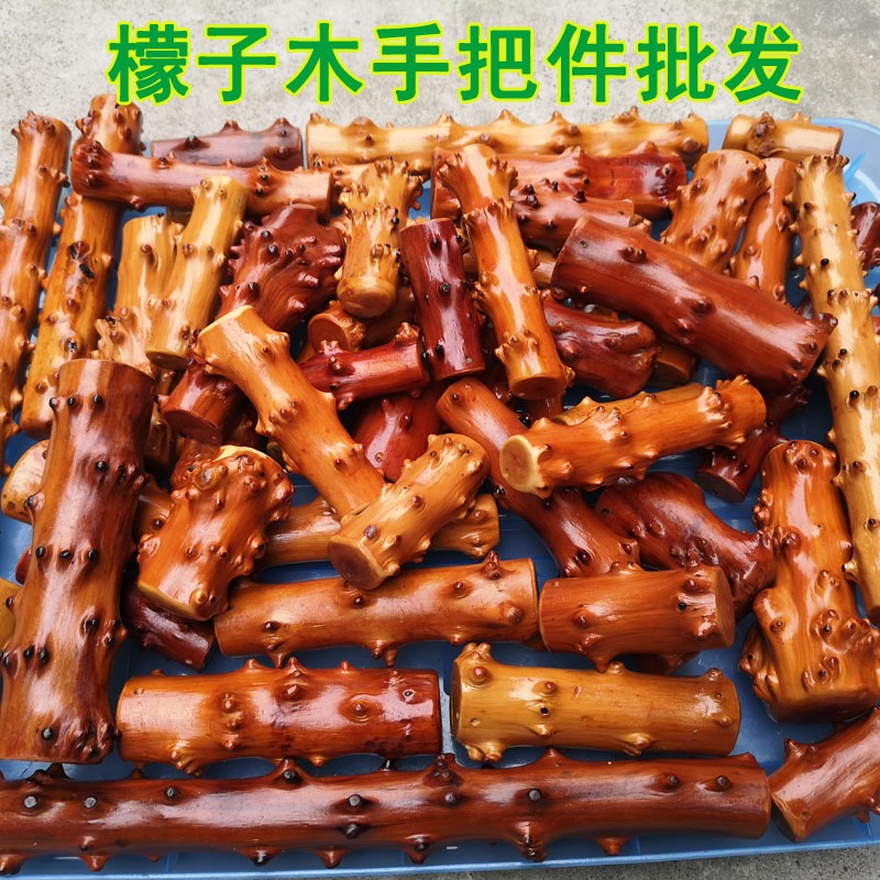檬子木手把件棍短棒木質工藝雕木雕按摩文玩-細節圖3