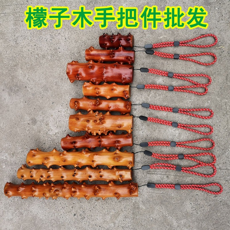 檬子木手把件棍短棒木質工藝雕木雕按摩文玩-細節圖4