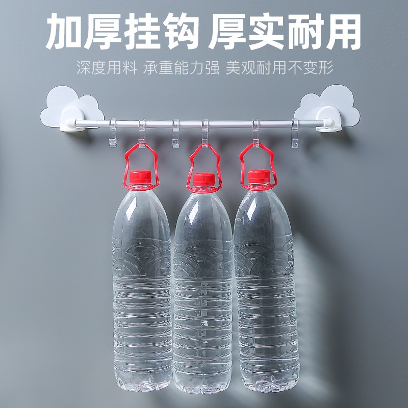 掛鉤強力粘膠墻壁壁掛衛生間衣服墻上衣架廁所浴室門後免打孔粘鉤-細節圖4