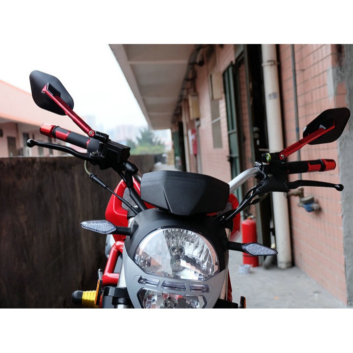 黃龍600 春風NK250 MSX125 小怪獸 摩托車改裝CNC後視鏡 反光鏡-細節圖4