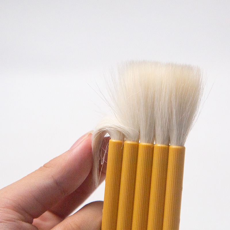 國產阿爾瓦羅手工國畫水彩畫渲染塗背景羊毛刷連筆排筆創意工藝品禮物羊毫水彩國畫水墨毛筆板刷背景底紋刷-細節圖4