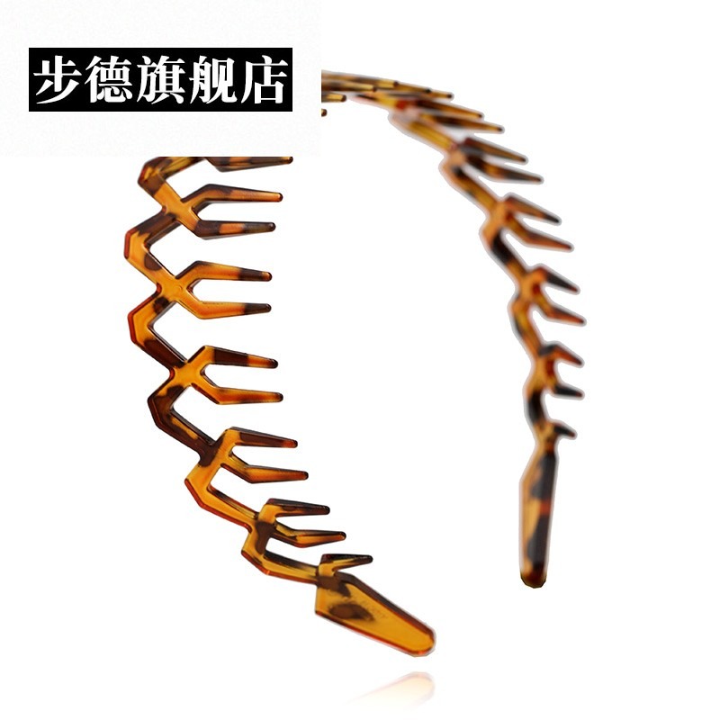 男士發箍男洗臉專用寬邊發帶頭箍簡約發卡壓發捆夾用女網紅防滑潮-細節圖4