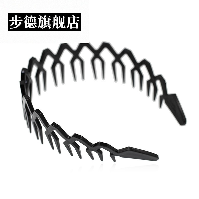 男士發箍男洗臉專用寬邊發帶頭箍簡約發卡壓發捆夾用女網紅防滑潮-細節圖5
