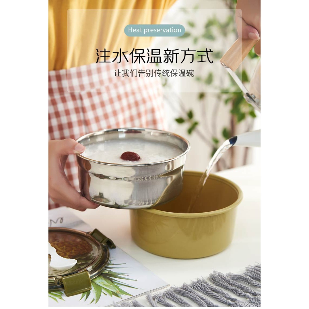 食品級不銹鋼飯盒密封便當碗泡麪碗上班族學生飯盒保溫大容量帶蓋-細節圖6