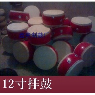 12寸14寸15寸16寸18寸20寸24寸威風鑼鼓/堂鼓/盤鼓頭層牛皮中國鼓-細節圖5