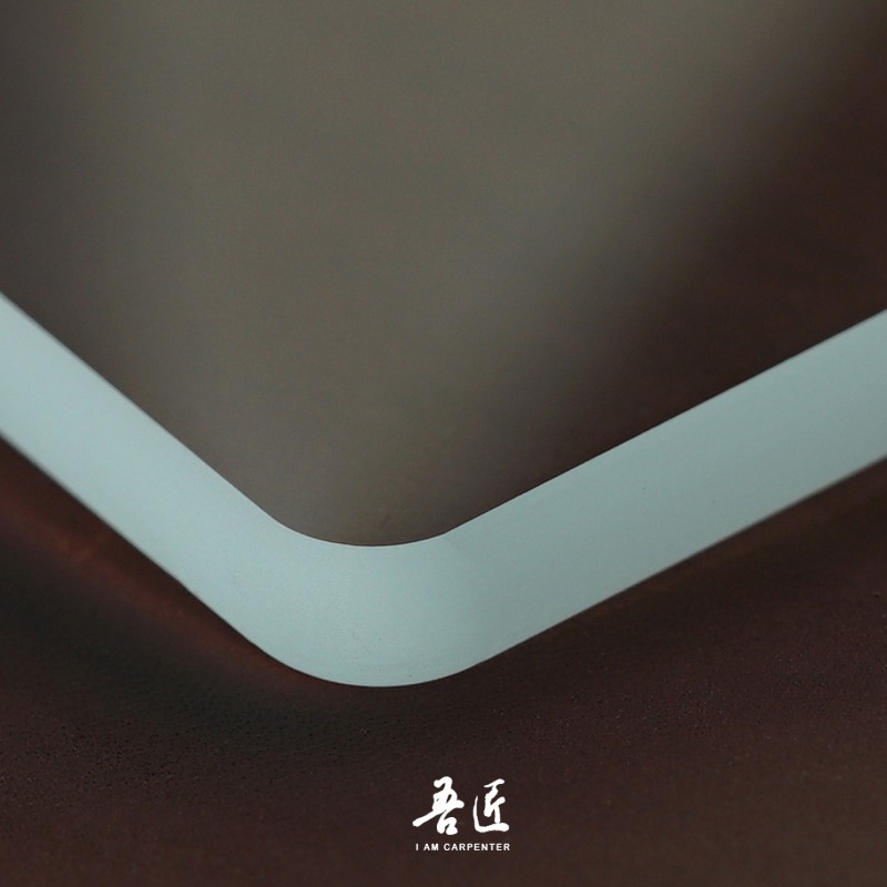 吾匠 超白玻璃板皮革手工皮藝輔助工具磨刀牀面刮板削薄DIY高品質-細節圖2