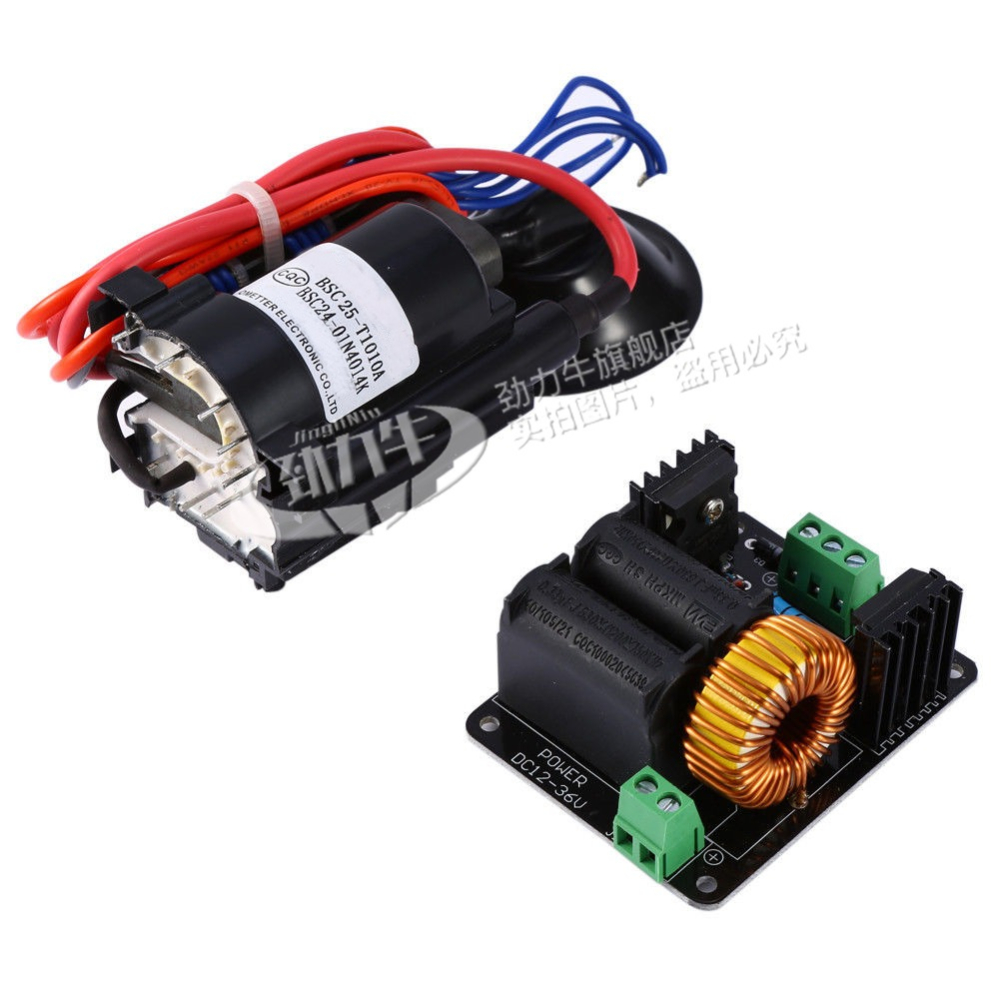 高壓ZVS特斯拉線圈驅動板+點火線圈 雅各布天梯加熱器DC12-36V24V-細節圖2