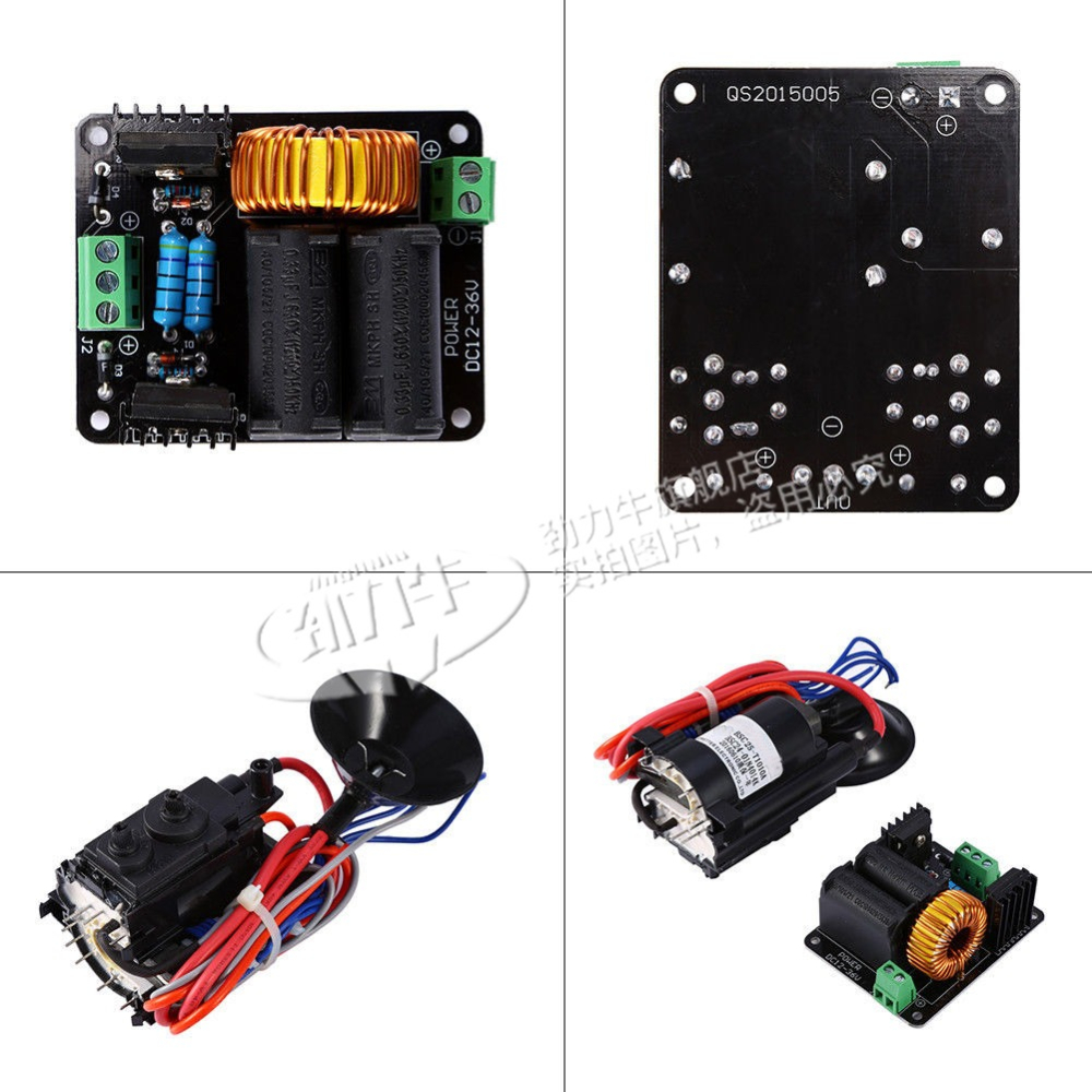高壓ZVS特斯拉線圈驅動板+點火線圈 雅各布天梯加熱器DC12-36V24V-細節圖3