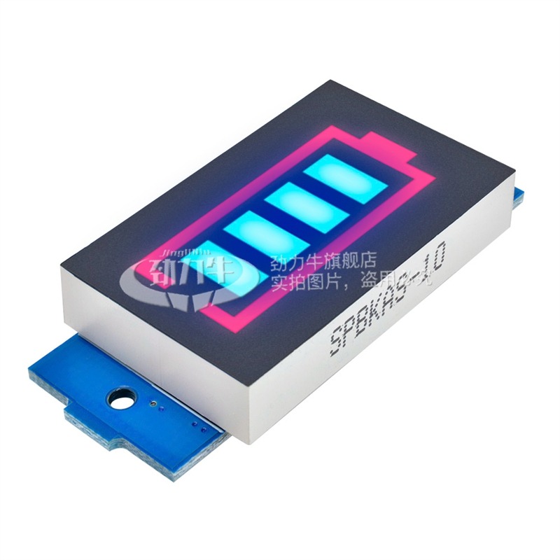 1/2/3/4/6/7串3.7V12V25V鋰電池電量顯示器18650三元電池組指示燈-細節圖5