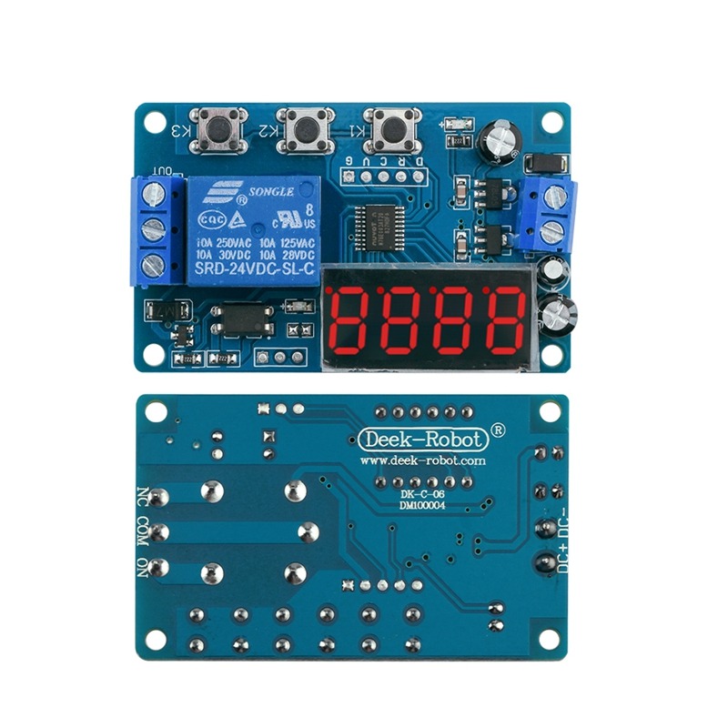 12V24V延時繼電器模塊導通斷電定時無限循環時間通電計時斷電記憶-細節圖3