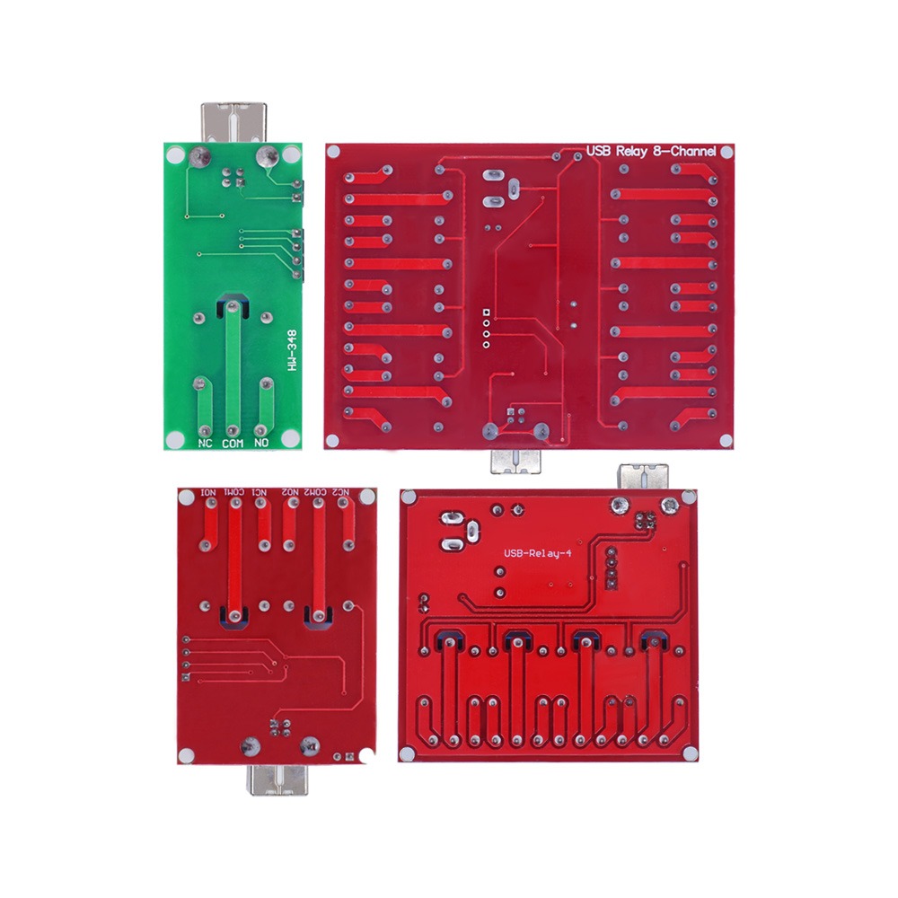 直流5V12V 1/2/4/8路免驅USB電腦電磁繼器模塊PC智能動控制板開關-細節圖4