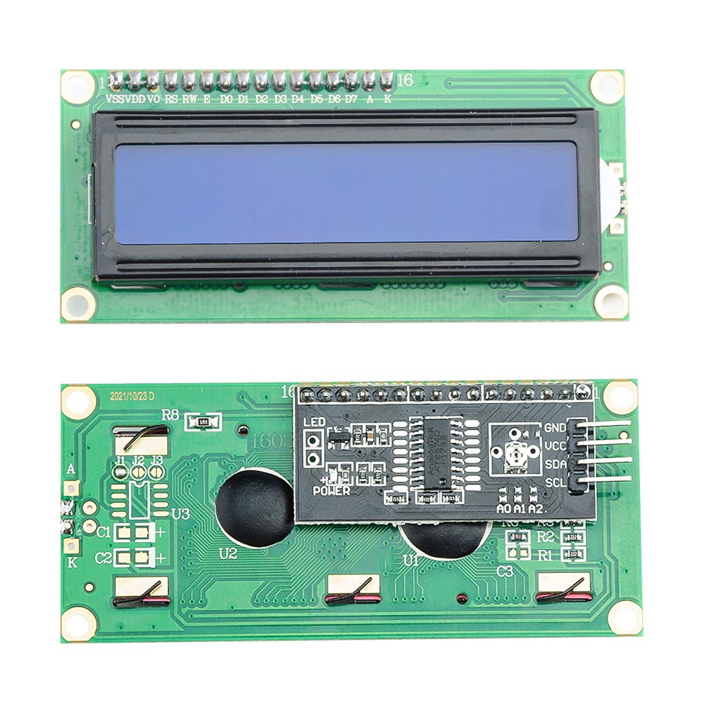 LCD1602液晶屏模塊帶轉接板 IIC/I2C 高分辨率 高清液晶顯示板5V-細節圖3