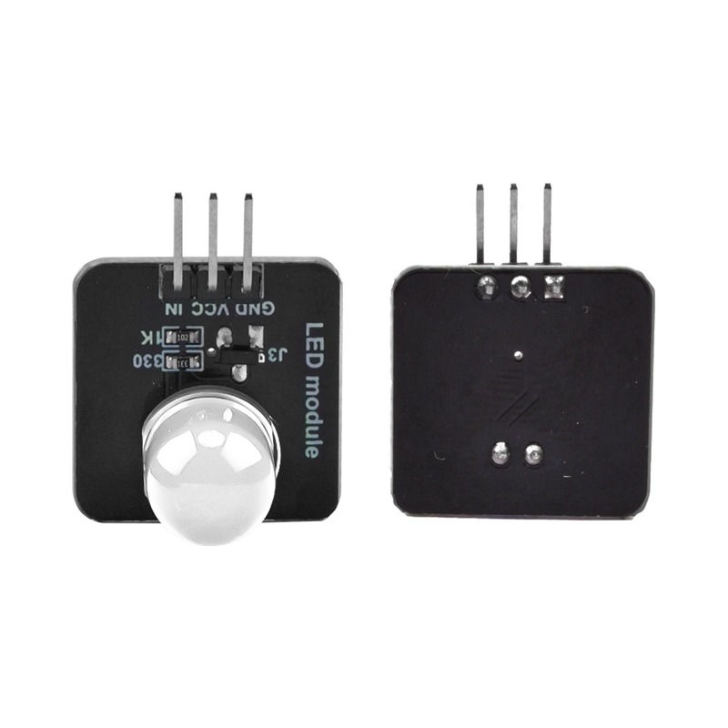 LED燈傳感器發光二極管指示燈10mm電子發光模塊3.3-5V紅白黃綠藍-細節圖2