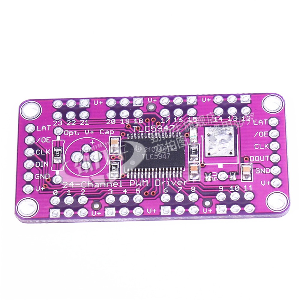 勁力牛 TLC5947 12bits PWM 脈寬調制 24路輸出通道 LED驅動模塊-細節圖3