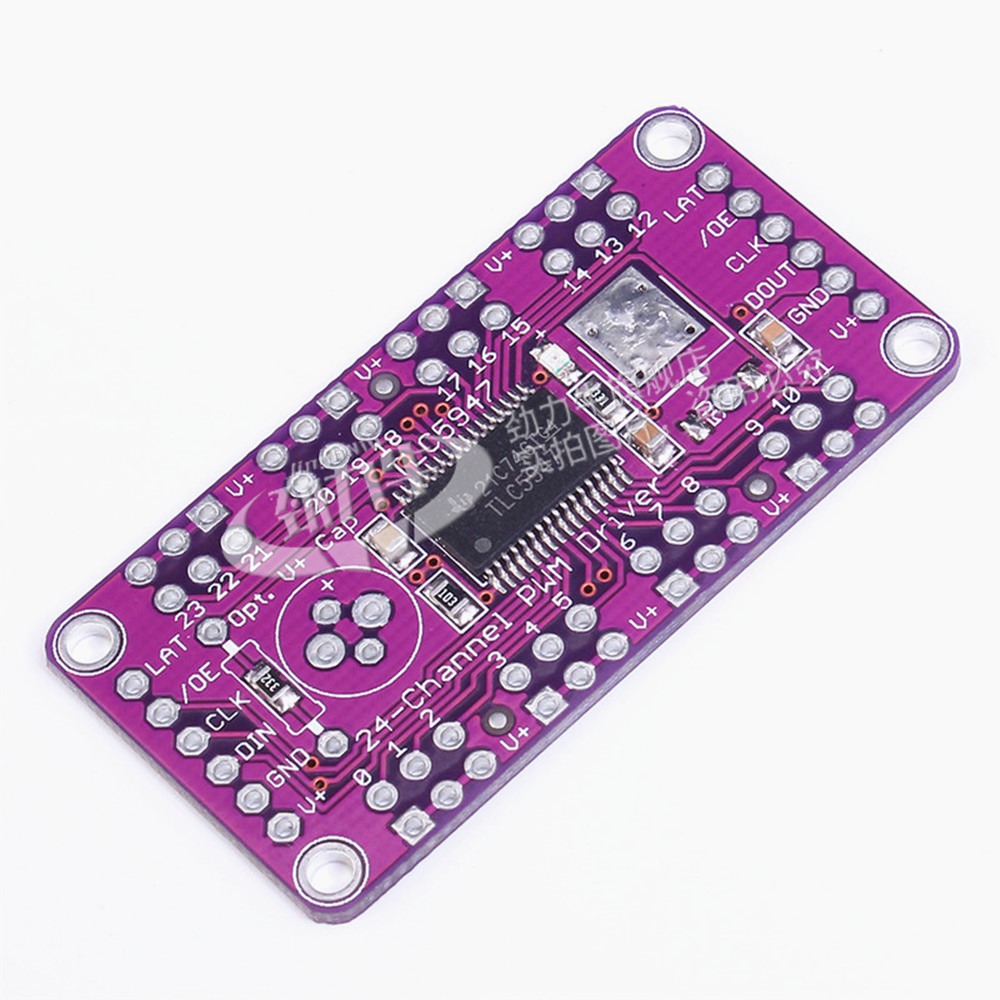 勁力牛 TLC5947 12bits PWM 脈寬調制 24路輸出通道 LED驅動模塊-細節圖5