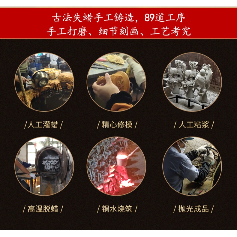 銅牛擺件旺股市華爾街客廳車電視機櫃辦公室桌面擺設牛氣沖天裝飾-細節圖7