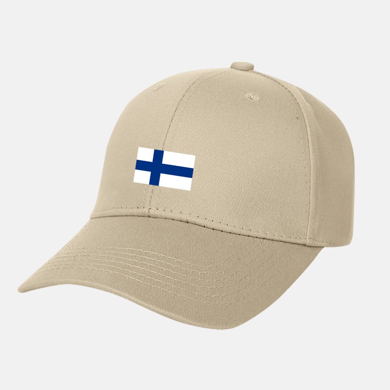 芬蘭Finland國家新足球款鴨舌帽子男女棒球帽戶外防曬遮陽帽旅遊-細節圖5