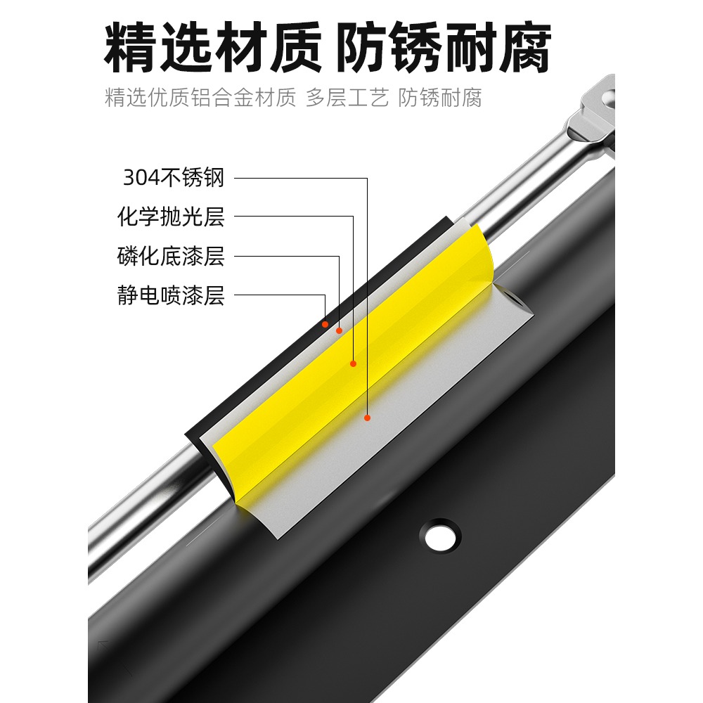 不銹鋼閉門器家用關門神器液壓緩沖自動彈簧合頁閉合器自動關門器-細節圖2