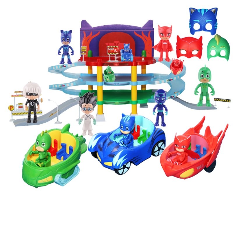 睡衣小英雄專屬貓車滑行車玩具貓小子頭鷹女飛壁俠面具燈光音效-細節圖5