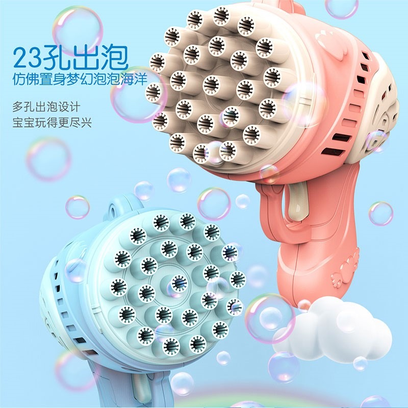 網紅吹泡泡機抖音加特林加特林天使泡泡槍兒童電動全自動泡泡玩具-細節圖2