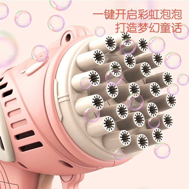 網紅吹泡泡機抖音加特林加特林天使泡泡槍兒童電動全自動泡泡玩具-細節圖4