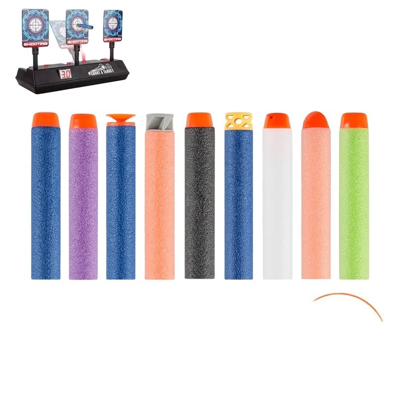 適用nerf子彈100發孩之寶精英軟彈兒童玩具槍海綿泡沫打靶吸盤-細節圖5