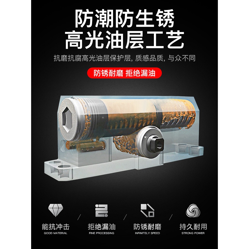 閉門器液壓緩沖家用推拉門消防門彈簧定位防火門商用自動關門神器-細節圖2