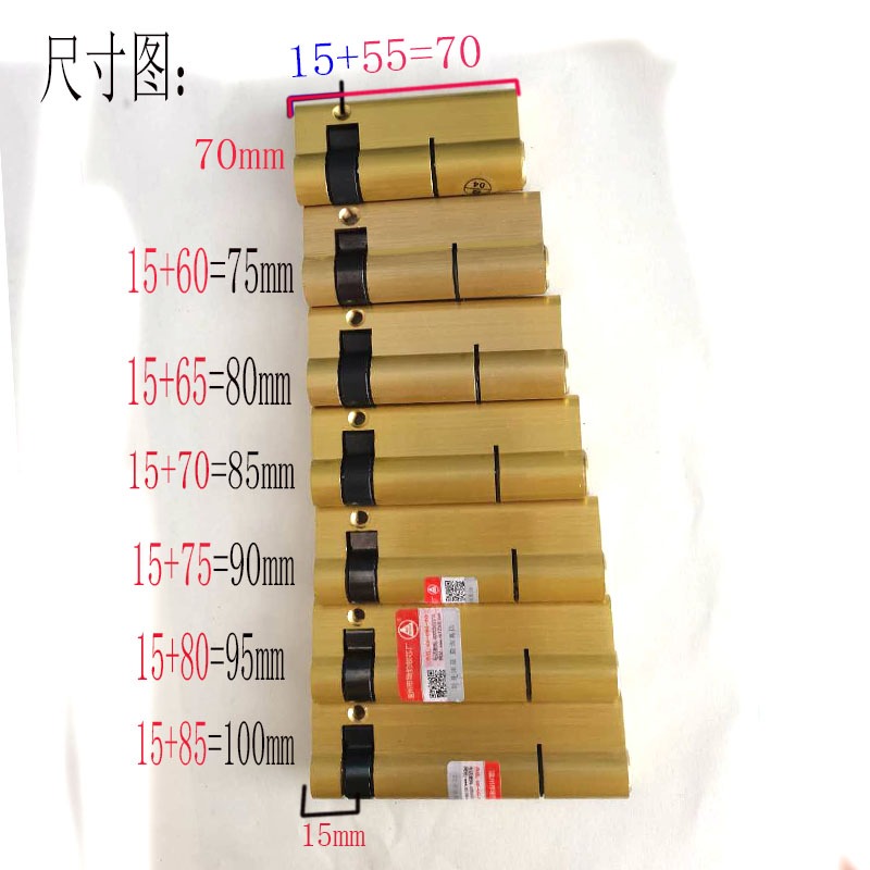 指紋單開鎖芯防盜門半截智能電子鎖頭C級葉片密碼鎖芯-細節圖3