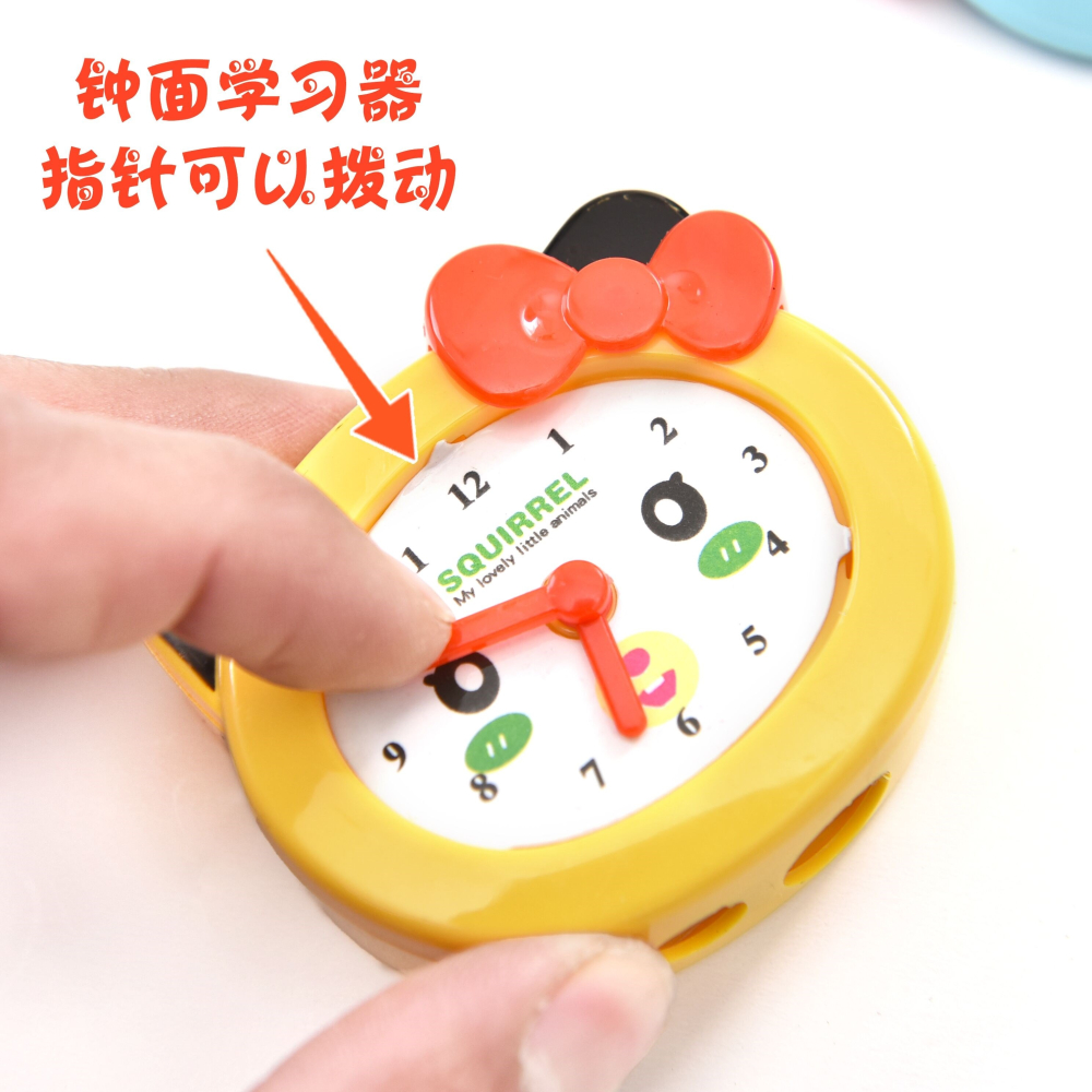 可愛卷筆刀小學生削鉛筆轉筆刀迷你創意鬧鐘雙孔削筆器學生用文具-細節圖2