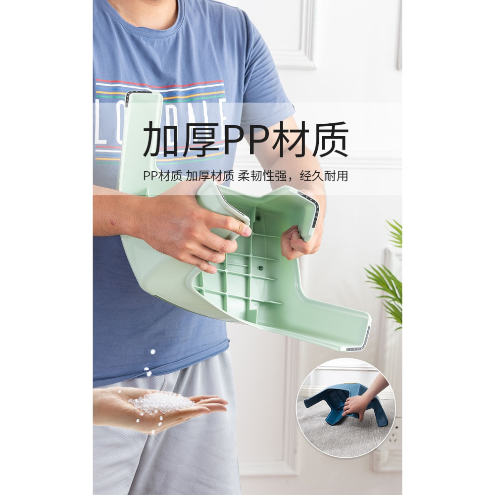 小凳子家用塑料可疊放兒童矮凳客廳加厚寶寶板凳簡約北歐浴室洗澡-細節圖3