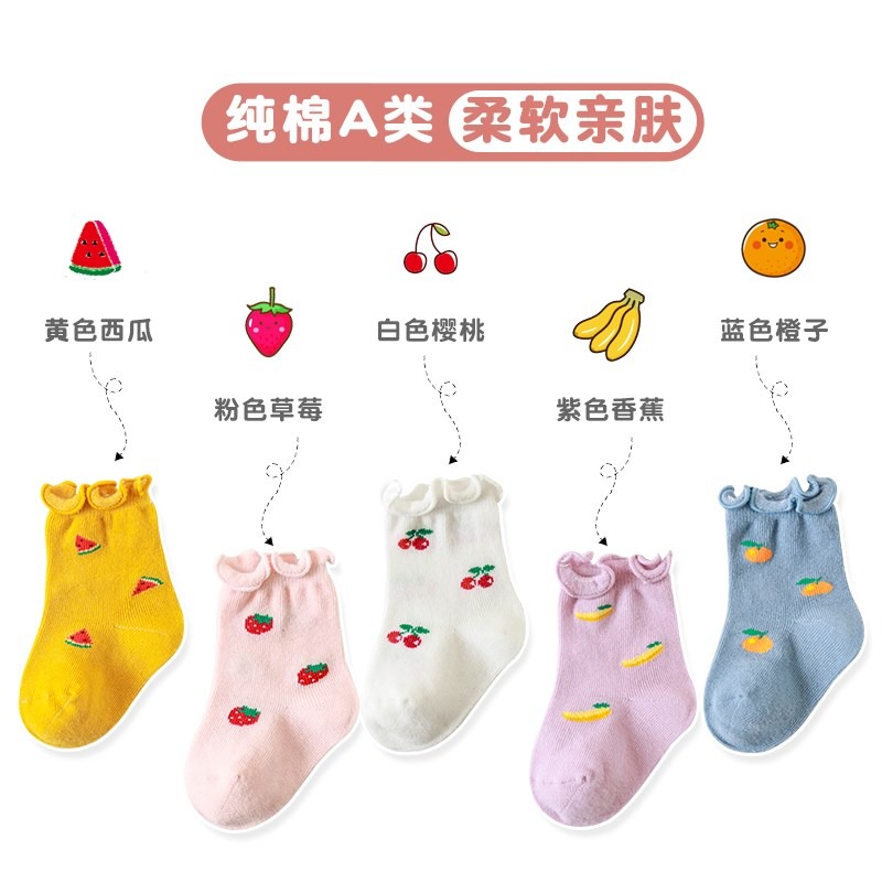 嬰兒襪子春秋款純棉新生嬰幼兒夏季薄款秋冬胖寶寶不勒兒童中筒襪-細節圖4