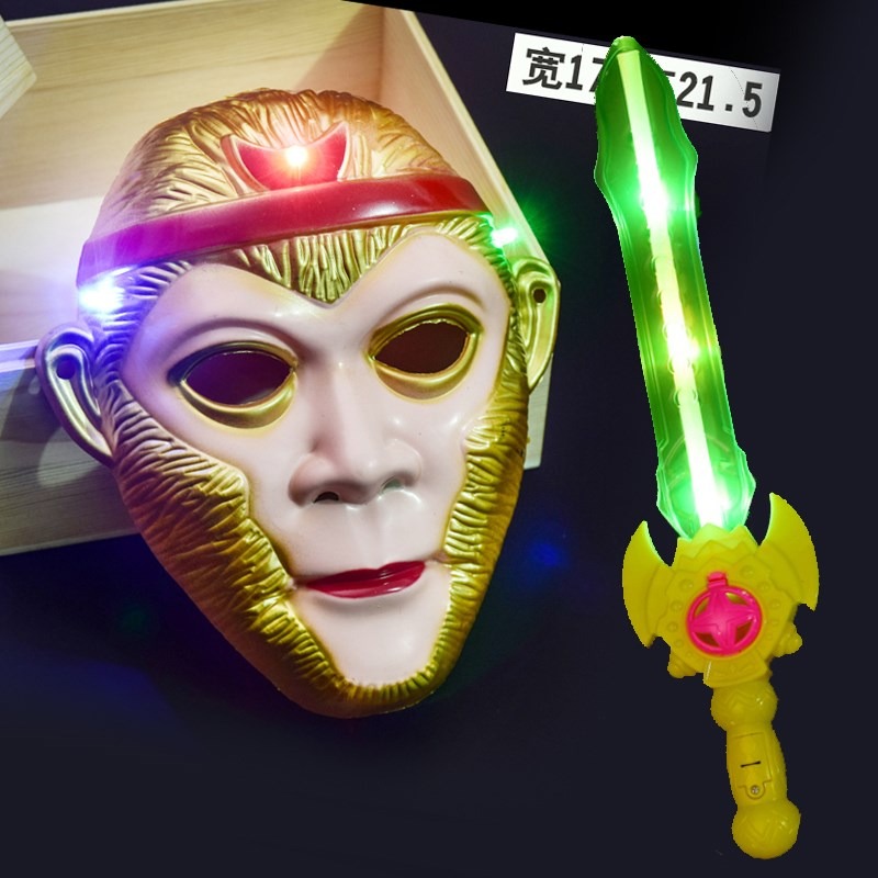 賽羅奧特曼面具兒童男孩女孩無毒正版發光玩具全臉迪迦小孩卡通-細節圖5