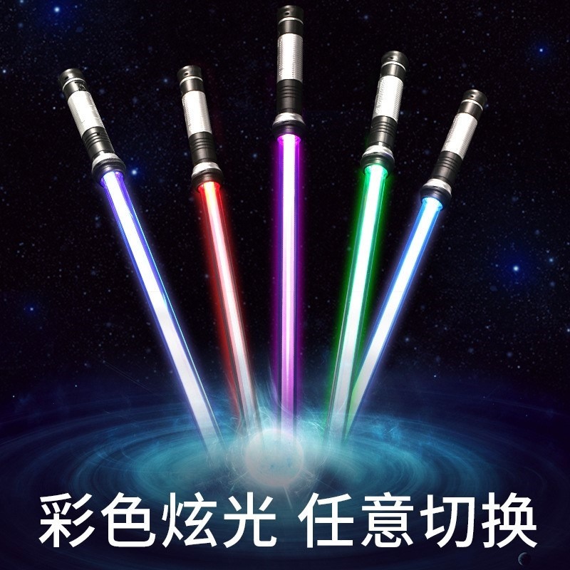 星球大戰光劍變裝原力覺醒激光劍絕地武士十字伸縮發聲發光劍聲光-細節圖3
