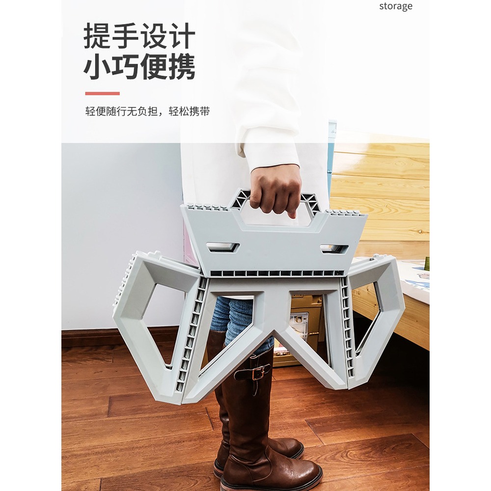 可折疊凳子兒童小板凳塑料坐凳便攜式戶外家用網紅加厚簡易結實-細節圖5