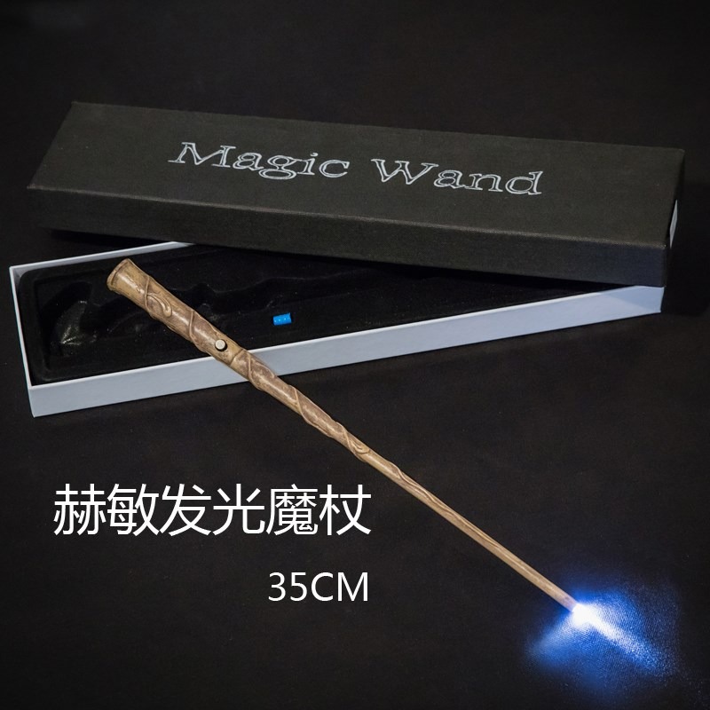 哈利波特魔杖周邊可施咒正版魔法棒發光感應權杖木質環球影城互動-細節圖3