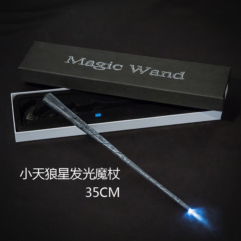 哈利波特魔杖周邊可施咒正版魔法棒發光感應權杖木質環球影城互動-細節圖7