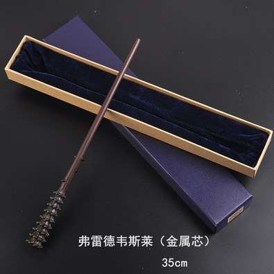哈利波特魔杖周邊可施咒正版魔法棒發光感應權杖木質環球影城互動-細節圖9