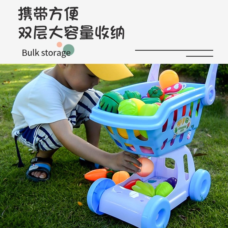 嬰兒寶寶購物車小推車網紅過家家兒童購物車玩具小手推車女孩-細節圖3