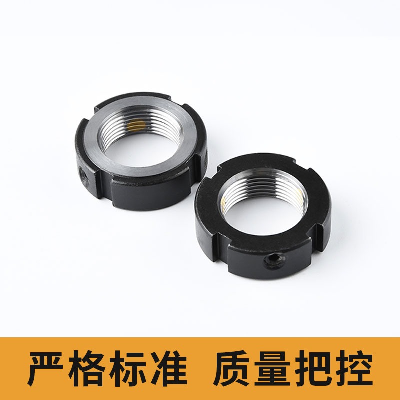 徑向鎖緊定螺母m25精r密螺母R型滾珠圓絲桿支撐座軸承防松螺帽螺-細節圖3