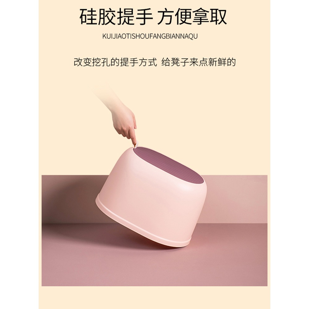 塑料小凳子家用加厚客廳創意可愛寶寶矮板凳熟膠兒童踩腳換鞋圓登-細節圖4