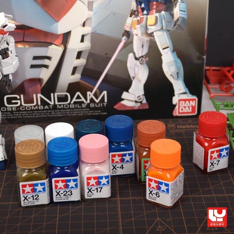 X1-X24油性琺瑯漆光澤油漆高達模型製作工具輔料噴漆滲線10ml-細節圖2