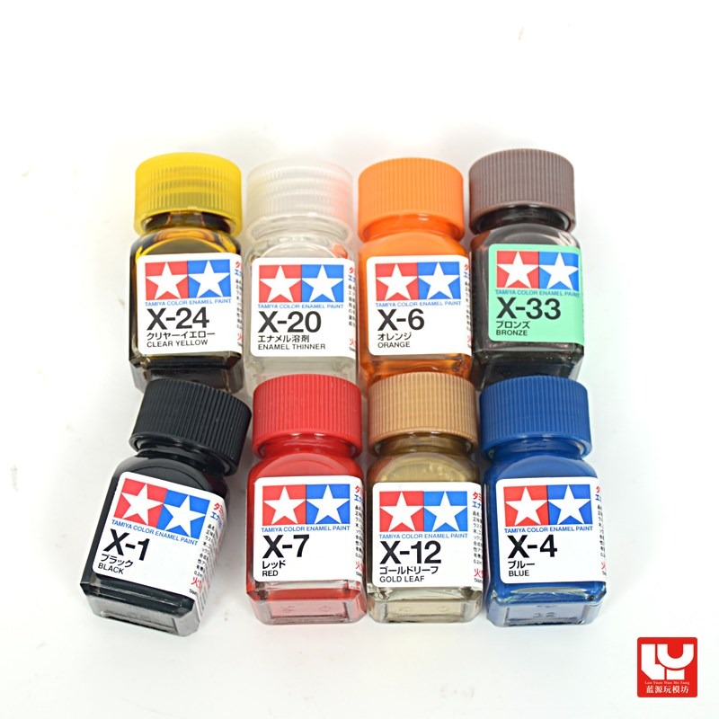 X1-X24油性琺瑯漆光澤油漆高達模型製作工具輔料噴漆滲線10ml-細節圖3
