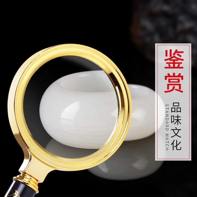 德國金屬放大鏡95倍手持老人兒童閱讀便攜護眼200000放大鏡-細節圖3
