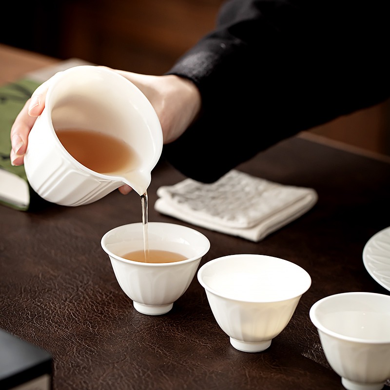 主人杯單杯女 功夫小茶杯德化白瓷茶碗個人專用蓮花茶盞品茗杯S-細節圖4
