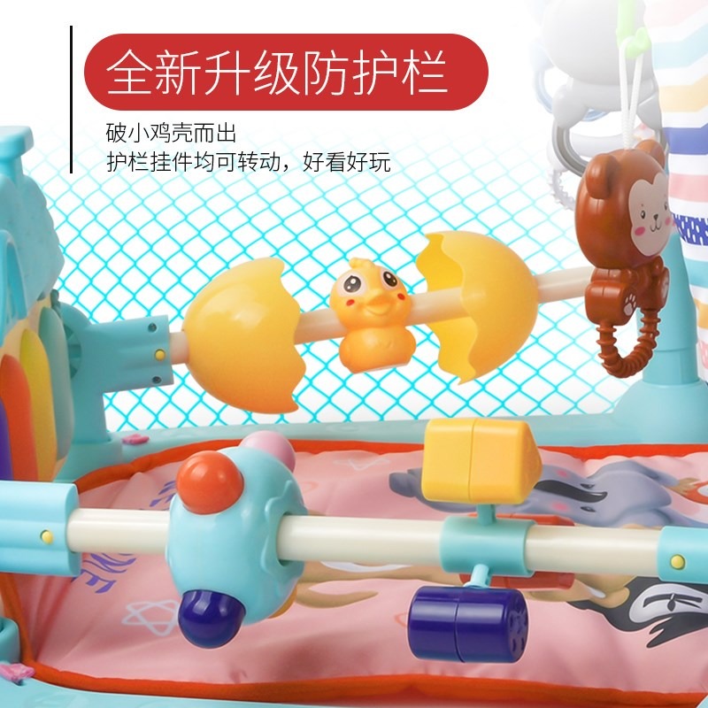 腳踏鋼琴新生嬰兒健身架器3-6個月12益智音樂玩具0-1歲男女孩寶寶-細節圖3