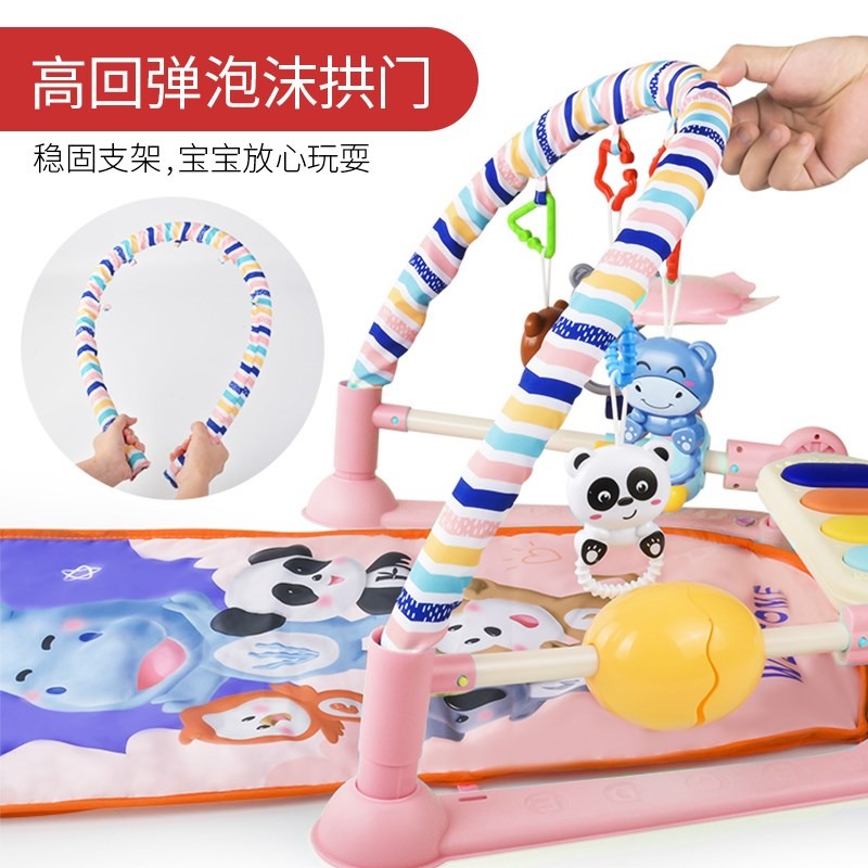 腳踏鋼琴新生嬰兒健身架器3-6個月12益智音樂玩具0-1歲男女孩寶寶-細節圖4