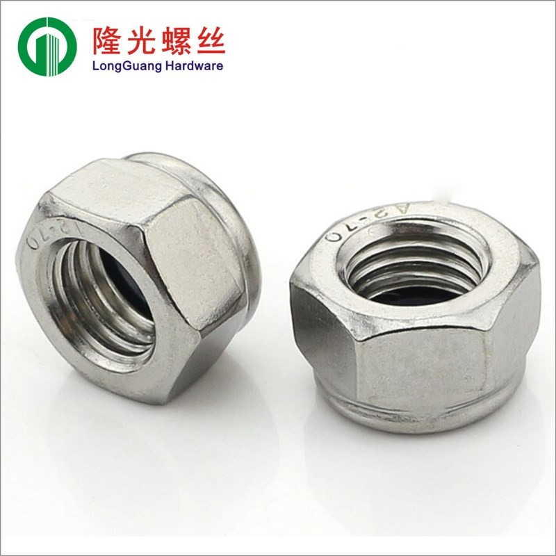包郵304不銹鋼鎖緊螺母/自鎖螺帽/尼A帽/尼龍/防松/防脫 M3M4M5M1-細節圖2