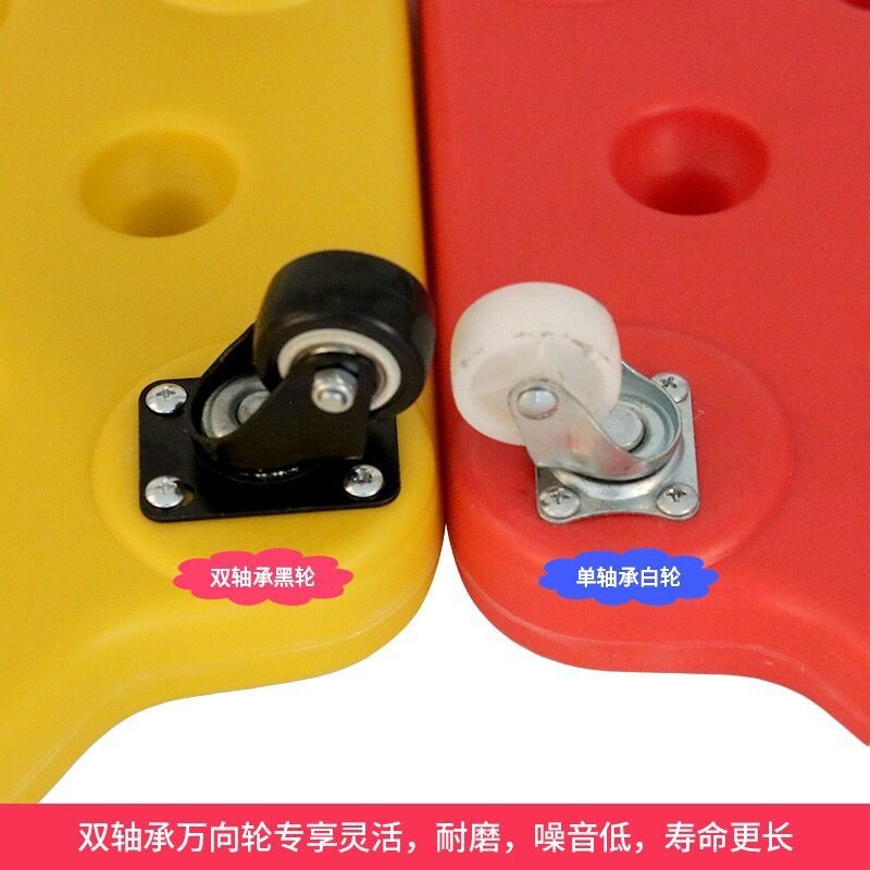 幼兒園感統訓練器材滑板車兒童四輪平衡板塑料加厚方形爬行小滑板-細節圖4